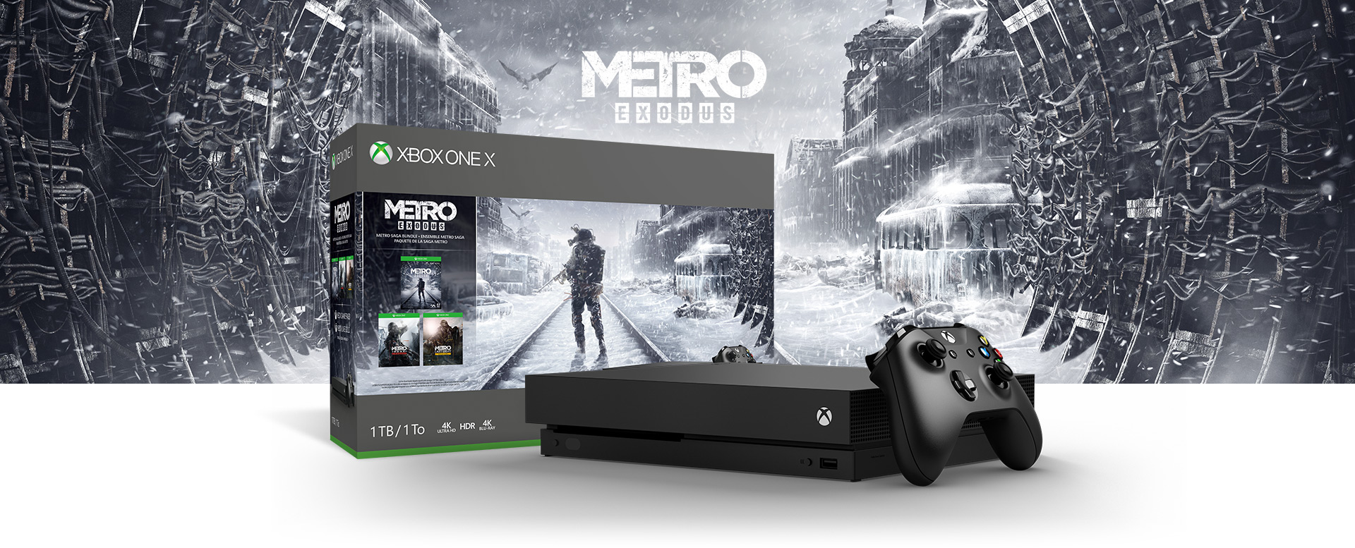 Xbox One X 1TB Metro Saga Bundle